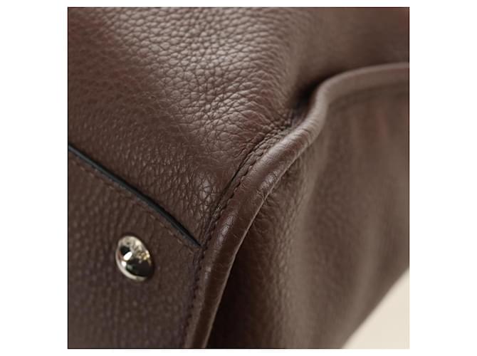 PRADA Hand Bag Leather 2way Brown Silver - vista 17