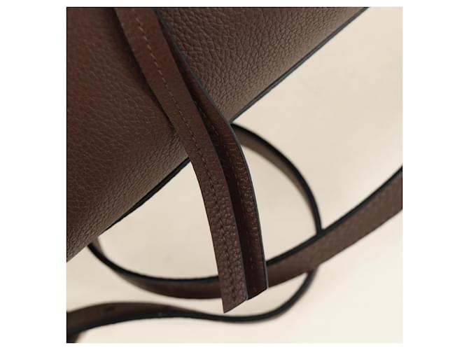 PRADA Hand Bag Leather 2way Brown Silver - vista 21