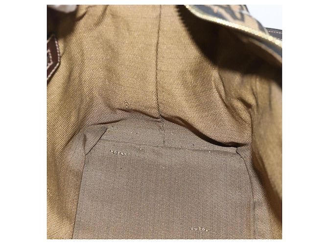 FENDI Zucca Canvas Handtasche 2-Wege Schwarz Braun - Ansicht 23
