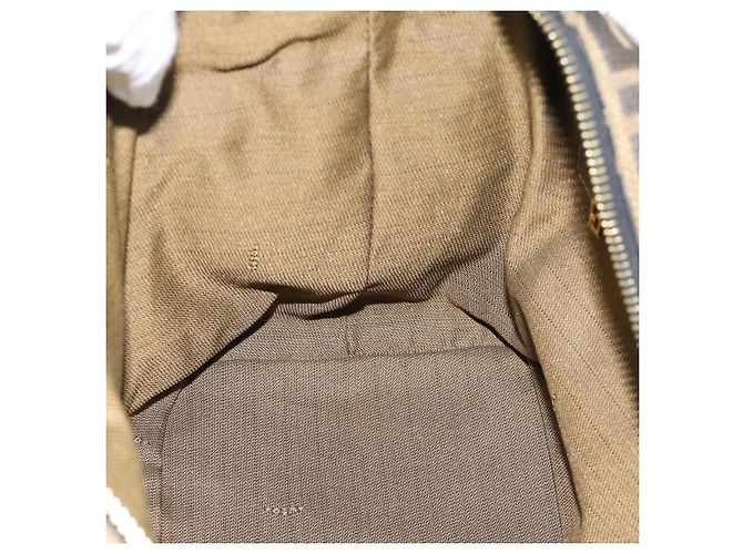 FENDI Zucca Canvas Handtasche 2-Wege Schwarz Braun - Ansicht 24