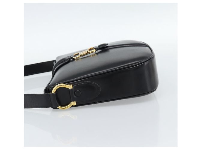 Céline CELINE Shoulder Bag Leather Black Gold - vista 4