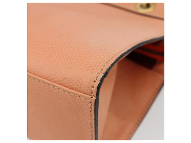 Céline CELINE Hand Bag Leather 2way Orange Gold - vista 13