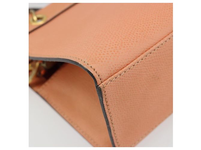 Céline CELINE Hand Bag Leather 2way Orange Gold - vista 14