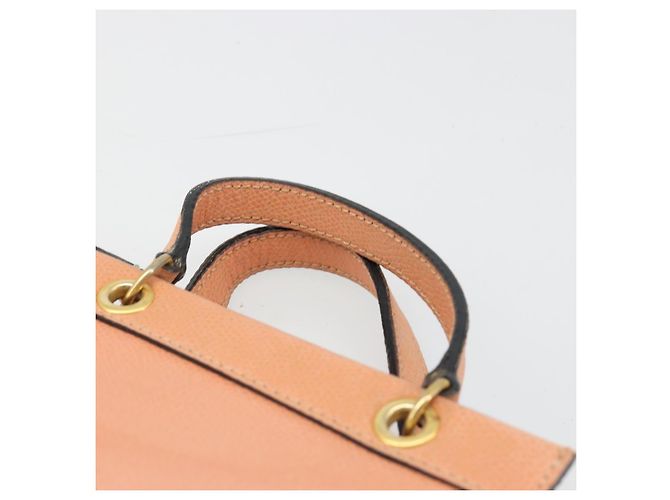 Céline CELINE Hand Bag Leather 2way Orange Gold - vista 8