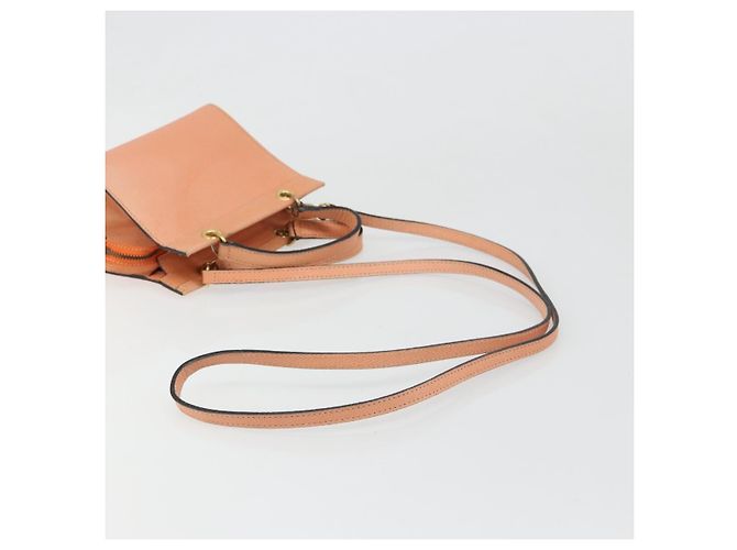 Céline CELINE Hand Bag Leather 2way Orange Gold - vista 9