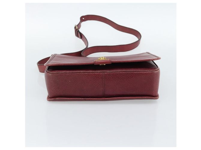 Céline CELINE Shoulder Bag Leather Bordeaux Gold - vista 10