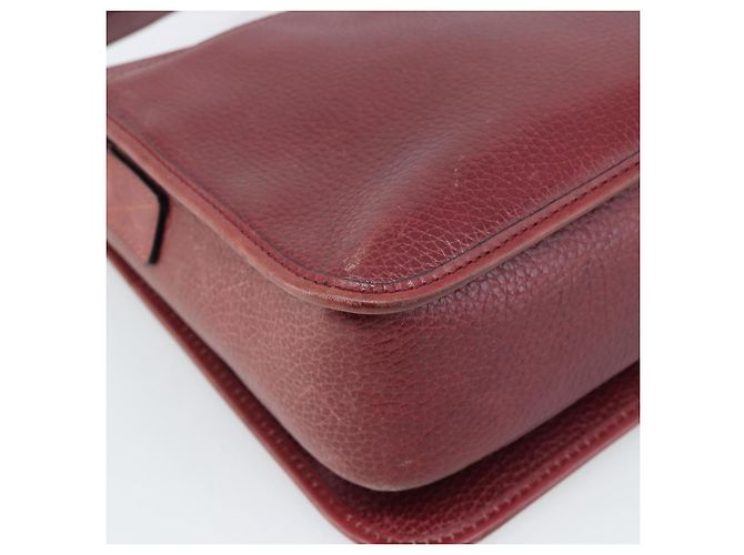 Céline CELINE Shoulder Bag Leather Bordeaux Gold - vista 14