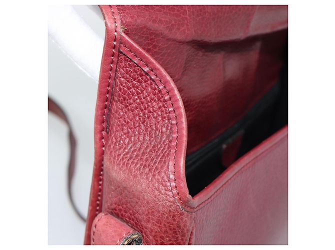 Céline CELINE Shoulder Bag Leather Bordeaux Gold - vista 16