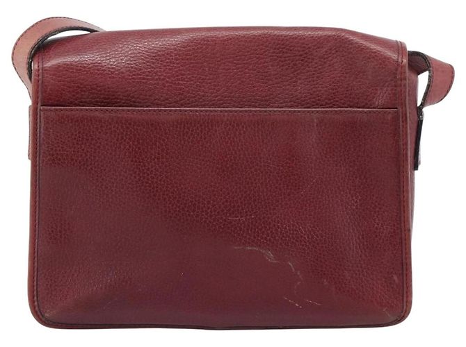 Céline CELINE Shoulder Bag Leather Bordeaux Gold - vista 3