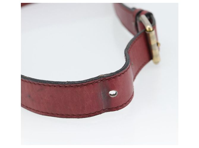 Céline CELINE Shoulder Bag Leather Bordeaux Gold - vista 8