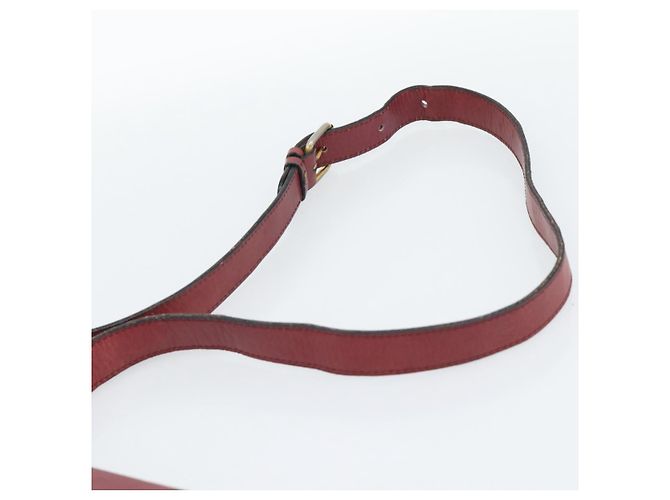 Céline CELINE Shoulder Bag Leather Bordeaux Gold - vista 9