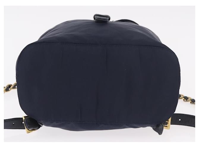 PRADA Backpack Nylon Navy Gold - vista 11