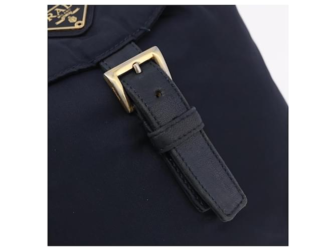 PRADA Backpack Nylon Navy Gold - vista 16