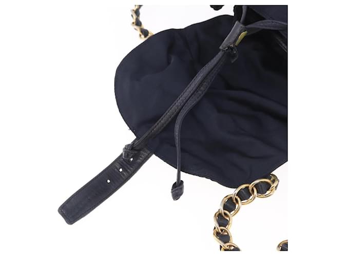 PRADA Backpack Nylon Navy Gold - vista 18