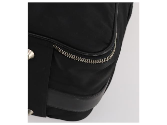 PRADA Boston Bag Nylon Black Silver - vista 10