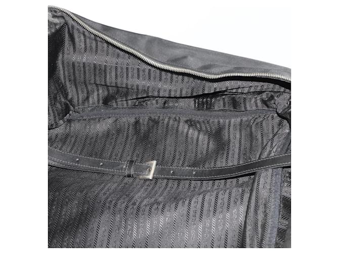 PRADA Boston Bag Nylon Black Silver - vista 26