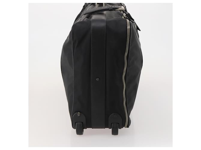 PRADA Boston Bag Nylon Black Silver - vista 4