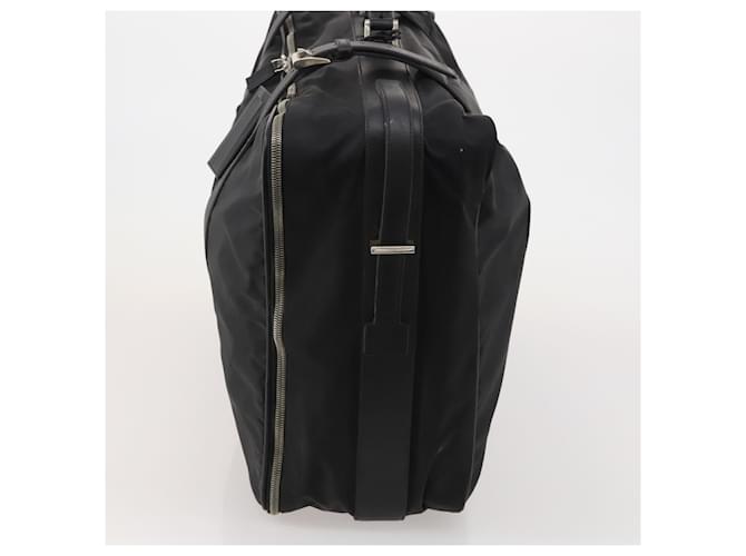 PRADA Boston Bag Nylon Black Silver - vista 5