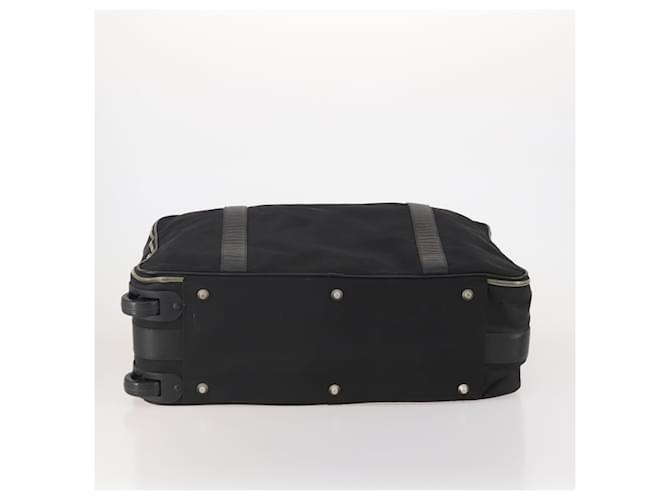 PRADA Boston Bag Nylon Black Silver - vista 9