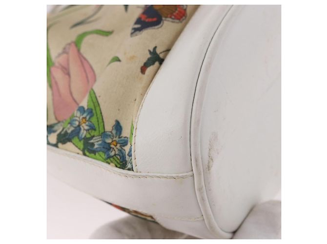 GUCCI Shoulder Bag Canvas Flora Beige Gold 007 14 0071 - vista 16
