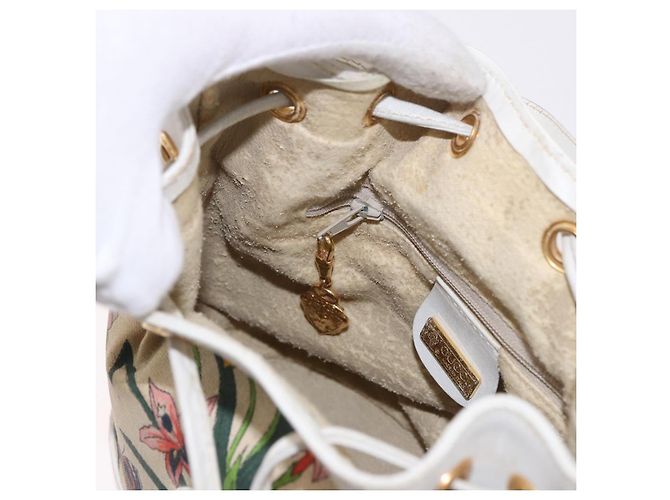 GUCCI Shoulder Bag Canvas Flora Beige Gold 007 14 0071 - vista 20