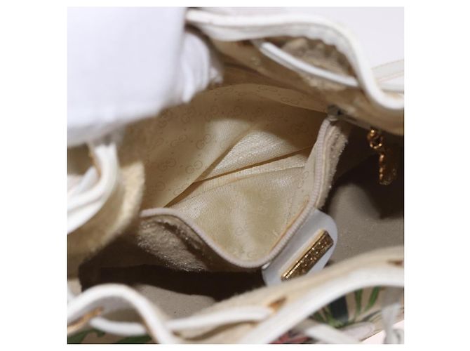 GUCCI Shoulder Bag Canvas Flora Beige Gold 007 14 0071 - vista 21