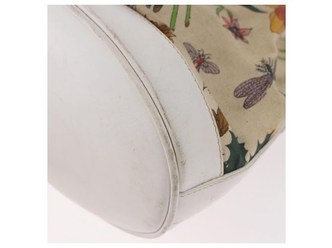 GUCCI Shoulder Bag Canvas Flora Beige Gold 007 14 0071 - vista 9