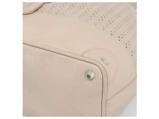 Chloé Chloe Kerala Hand Bag Leather Beige Silver - vista 15