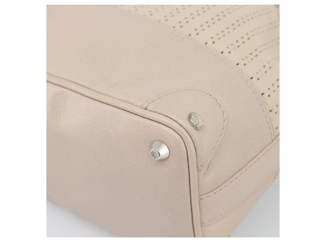 Chloé Chloe Kerala Hand Bag Leather Beige Silver - vista 17