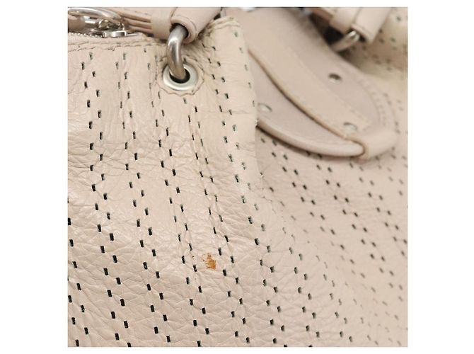 Chloé Chloe Kerala Hand Bag Leather Beige Silver - vista 8