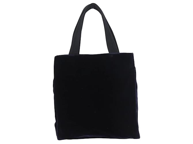 PRADA Hand Bag Velor Navy Silver - vista 13