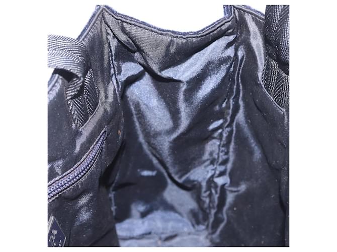 PRADA Hand Bag Velor Navy Silver - vista 19