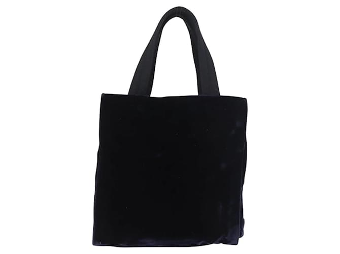 PRADA Hand Bag Velor Navy Silver - vista 2