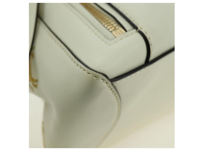 Chloé Chloe Fay Hand Bag Leather 2way White Gold - vista 14