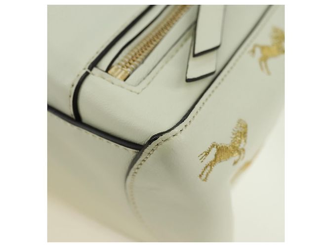 Chloé Chloe Fay Hand Bag Leather 2way White Gold - vista 15