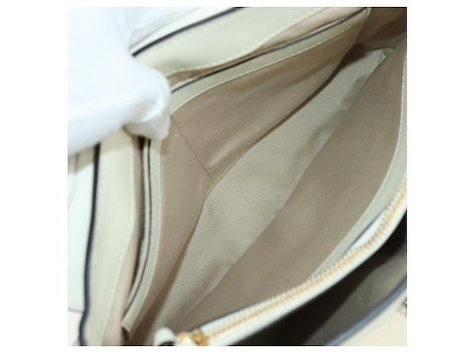 Chloé Chloe Fay Hand Bag Leather 2way White Gold - vista 22