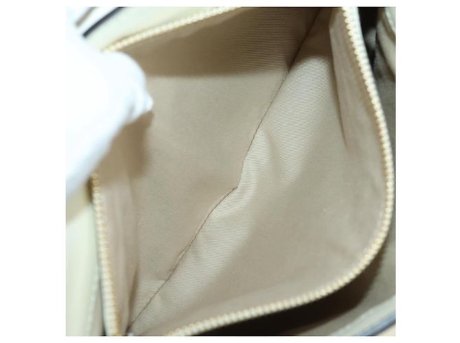 Chloé Chloe Fay Hand Bag Leather 2way White Gold - vista 26