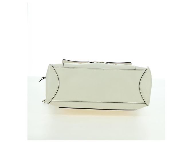 Chloé Chloe Fay Hand Bag Leather 2way White Gold - vista 5