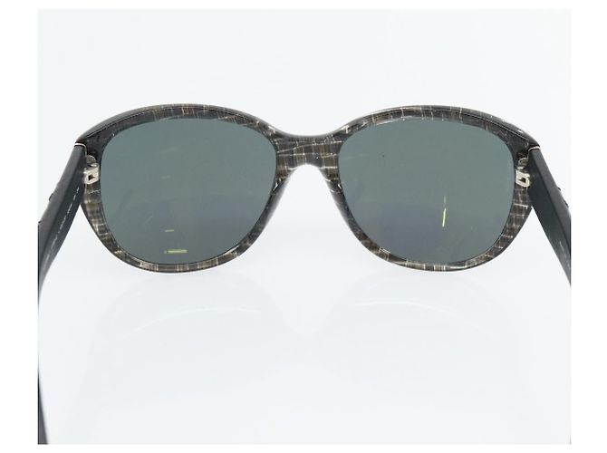CHANEL Matelasse Sunglasses Plastic Lamb Skin Black CC - vista 9