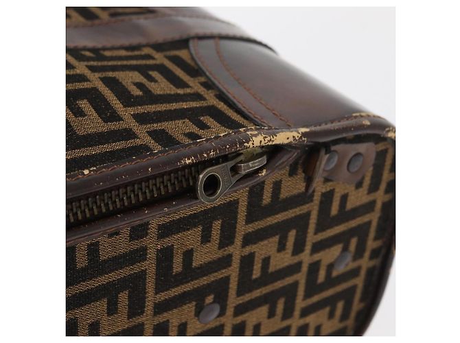 FENDI Zucca Canvas Trunk Black Brown - vista 10
