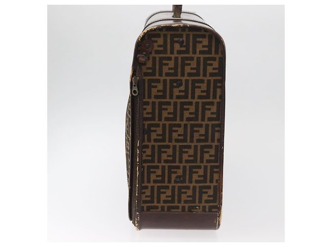 FENDI Zucca Canvas Trunk Black Brown - vista 3