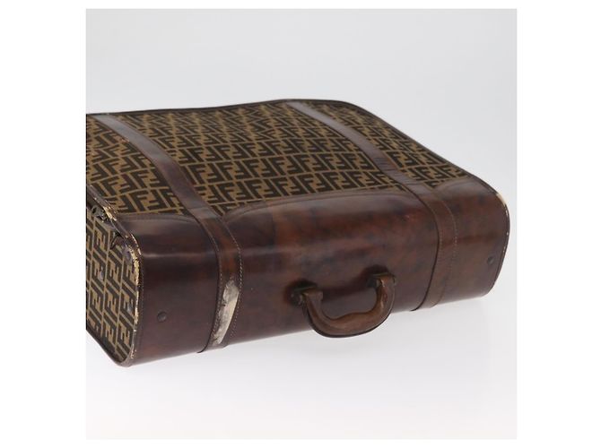 FENDI Zucca Canvas Trunk Black Brown - vista 6