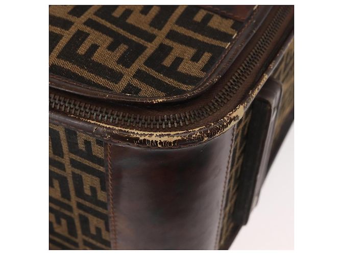 FENDI Zucca Canvas Trunk Black Brown - vista 9