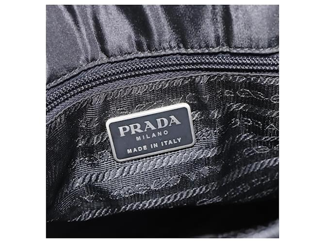 PRADA Hand Bag Nylon Black Silver - vista 10