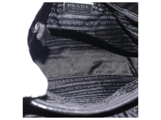 PRADA Hand Bag Nylon Black Silver - vista 11