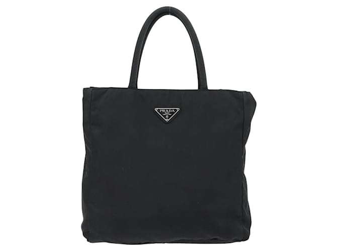 PRADA Hand Bag Nylon Black Silver - vista 13