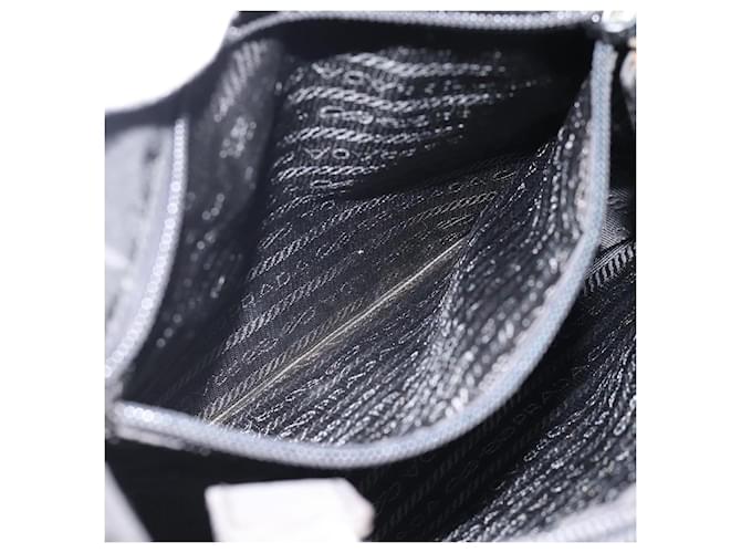 PRADA Hand Bag Nylon Black Silver - vista 21