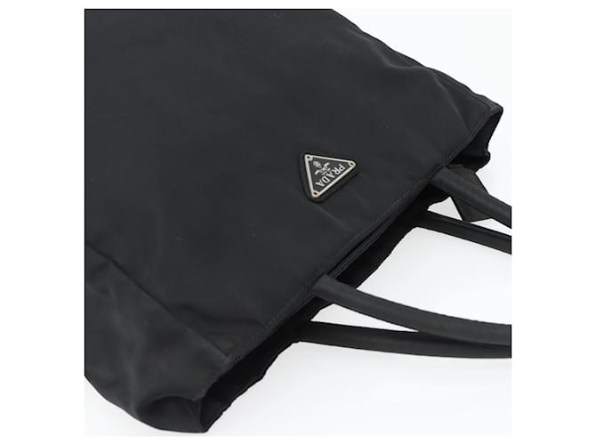 PRADA Hand Bag Nylon Black Silver - vista 6