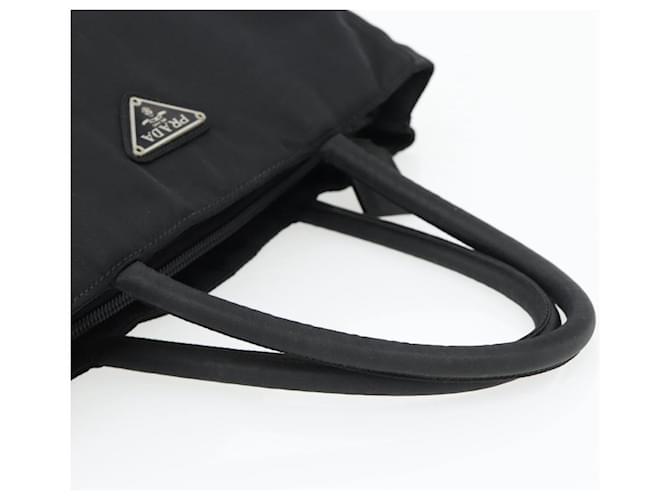 PRADA Hand Bag Nylon Black Silver - vista 7
