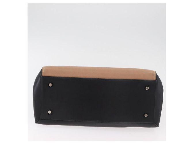 Céline CELINE Edge Hand Bag Piel Beige Negro Plata - vista 5